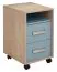 Caisson à roulettes chambre enfant Koa 10 | Espace optimisé | Chêne / Bleu | 64 x 40 x 42 cm