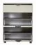 Meuble à chaussures Sabadell 07 | Chêne et beige brillant | 108 x 80 x 38 cm | Rangement pratique