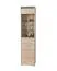 Vitrine Mochis 05, couleur : chêne Sonoma clair, avec 3 inserts de couleur - Dimensions : 200 x 48 x 34 cm (H x L x P), avec 2 portes et 5 compartiments