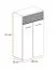 Ensemble d’entrée Sviland 6 pièces | Chêne Wellington & blanc brillant | LED intégrée | Rangement optimisé
