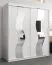 180 cm de large Armoire à portes coulissantes avec 2 portes | 10 casiers | 2 tringles à vêtements | Couleur: Blanc Abbildung