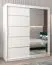180 cm de large Armoire à portes coulissantes avec 2 portes | 10 casiers | 2 tringles à vêtements | Couleur: Blanc Abbildung