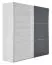 229 cm de large Armoire avec 2 portes, 6 casiers et 3 tiroirs | Couleur: Anthracite / Blanc | Profondeur: 64 cm Abbildung