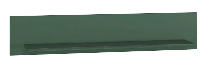 Étagère suspendue / tablette murale Inari 08, Couleur : Vert forêt - Dimensions : 23 x 120 x 22 cm (h x l x p)