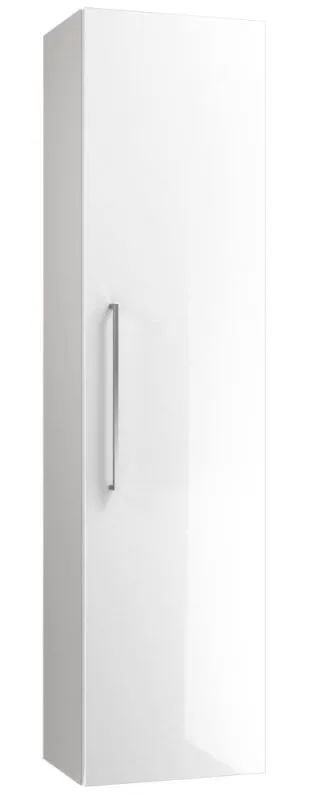 Armoire haute salle de bains Noida 54 | Blanc brillant | 138 x 35 x 25 cm | Design moderne