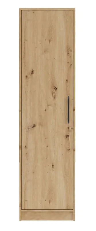 Armoire simple Hannut 25, Couleur : Chêne Artisan - Dimensions : 190 x 50 x 56 cm (H x L x P)