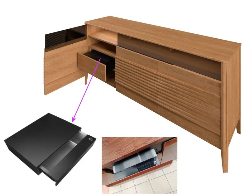 Coffre-fort à tiroirs pour commodes, coffre-fort à tiroirs