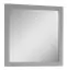 Miroir Segnas 04, couleur : gris - 82 x 82 x 2 cm (h x l x p)
