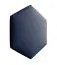 Panneaux rembourrés, lot de 10, Couleur : Anthracite, Housse : Similicuir, dimensions : 35 x 40,5 cm