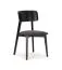 Chaise rembourrée salle à manger | Noir & Anthracite | Tissu chenille haut de gamme | 47 x 50 x 80 cm | Facile à nettoyer