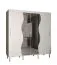 Armoire à portes coulissantes au design élégant Jotunheimen 189, couleur : blanc - Dimensions : 208 x 200,5 x 62 cm (H x L x P)