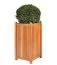 Jardinière Tapaua grand en teck - Dimensions : 45 x 45 x 90 cm (L x P x H)
