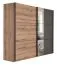 Armoire à portes coulissantes Sabadell 23 | Chêne & Gris | 222 x 269 x 64 cm | Design moderne