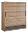 Armoire portes coulissantes Sidonia 08 | Chêne Artisan / Gris | 220 x 149 x 62 cm | Rangement optimal