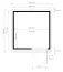 Abri de jardin Kiel 02 avec plancher, naturel - en éléments de 19 mm, surface au sol : 5,10 m², toit plat