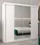 200 cm de large Armoire avec 10 casiers et 2 portes | Couleur: Blanc Abbildung