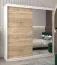 200 cm de large Armoire avec 10 casiers et 2 portes | Couleur: Chêne Sonoma / Blanc Abbildung