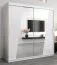 2 mètres de large Armoire avec 2 portes | Couleur: Blanc Abbildung