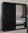 2 mètres de large Armoire avec 2 portes | Couleur: Noir Abbildung