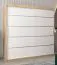 200 cm de large Armoire à portes coulissantes avec 2 portes | 10 casiers | 2 tringles à vêtements | Couleur: Chêne Sonoma  / Blanc Abbildung