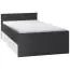 Lit d'enfant / lit de jeune Marincho 82 y compris 2ème couchette, couleur : noir / blanc - Surface de couchage : 90 x 200 cm