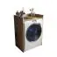 Habillage de machine à laver Karwendel 03, Couleur : Chêne Artisan - Dimensions : 97,5 x 64 x 50 cm (H x L x P)