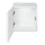 Set de 6 armoires et vitrines suspendues Volleberg 107, couleur : blanc / chêne Wotan - dimensions : 80 x 150 x 25 cm (h x l x p), avec fonction push-to-open
