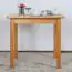 Table en pin massif couleur aulne Junco 233C (carré) - 80 x 80 cm