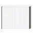 Cadre latéral LED pour armoire à portes battantes / armoire Afega et modules d'extension, lot de 2, couleur : blanc brillant - hauteur : 226 cm