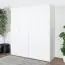 Armoire à portes battantes / armoire Minnea 07, couleur : blanc - Dimensions : 206 x 180 x 57 cm (H x L x P)
