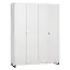 Armoire à portes battantes / armoire Chiflero 40, couleur : blanc - Dimensions : 239 x 185 x 57 cm (H x L x P)