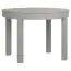 Table de salle à manger extensible, couleur : gris - Dimensions : 110 - 210 x 110 cm (L x P)