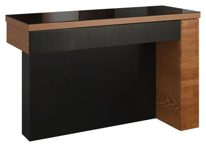 Coiffeuse Postira 41 | Noyer/Noir | 79 x 119 x 50 cm | Espace maquillage moderne et fonctionnel