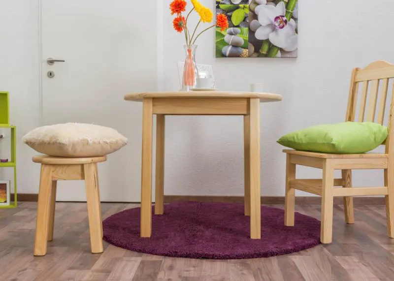 Table en bois 90 x 90 cm Abbildung