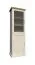 Armoire vitrine Badile 10 | Pin blanc et marron | 187 x 57 x 39 cm | Style campagne chic