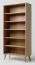 Étagère en chêne massif naturel Aurornis 20 | 200 x 96 x 40 cm | Design moderne et chaleureux