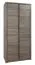 Armoire à portes battantes / armoire Selun 05, couleur : chêne truffier - 197 x 90 x 53 cm (h x l x p)
