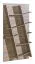 Étagère sur pieds, 100 cm de large, Couleur: Brun