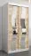 100 cm de large Armoire avec 5 casiers et 2 portes | Couleur : Chêne Sonoma / Blanc Abbildung