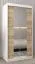 1 mètre de large Armoire avec 2 portes | Couleur : Chêne Sonoma / Blanc Abbildung