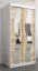 1 mètre de large Armoire avec 2 portes | Couleur : Chêne Sonoma / Blanc Abbildung