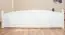 Lit double / lit d'appoint en pin massif blanc 81, avec sommier à lattes - Dimensions 180 x 200 cm