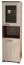Vitrine Cikupa 10 | Noyer / Orme | 160 x 45 x 40 cm | Design moderne et rangement efficace