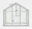 Serre - Serre Radicchio L10, parois : verre trempé 4 mm, toit : 6 mm HKP multiparois, surface au sol : 9,50 m² - Dimensions : 430 x 220 cm (lo x la)