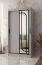Armoire à portes coulissantes | Cachemire | 100 x 62 x 200 cm | 1 porte miroir | 2 tringles | armoire étroite | 5 compartiments | Poignées : noires
