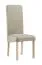Chaise au design moderne Born 14, bois de hêtre massif, Couleur : Chêne naturel / Rembourrage beige - Dimensions : 99 x 46 x 59 cm (H x L x P)