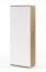 Armoire vestiaire / Couleur : Chêne Artisan / Blanc / 2 portes / une tringle à vêtements extensible / 1 compartiment / 70 x 40 x 185 cm / Fonction Push-to-open