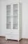Armoire en bois de pin massif laqué blanc Columba 02 - Dimensions 195 x 80 x 50 cm