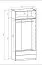 Armoire ouverte / Large / 2 tiroirs / Couleur : Chêne Puccini / 1 compartiment / 1 tringle à vêtements / Dimensions : 103 x 55 x 234 cm / Design simple