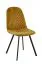 Chaise Maridi 245 | Brun clair | 89 x 45 x 55 cm | Coutures parallèles élégantes | Pieds en métal robustes
